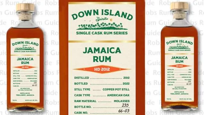 Rum Review – Down Island Spirits Jamaica HD 2012