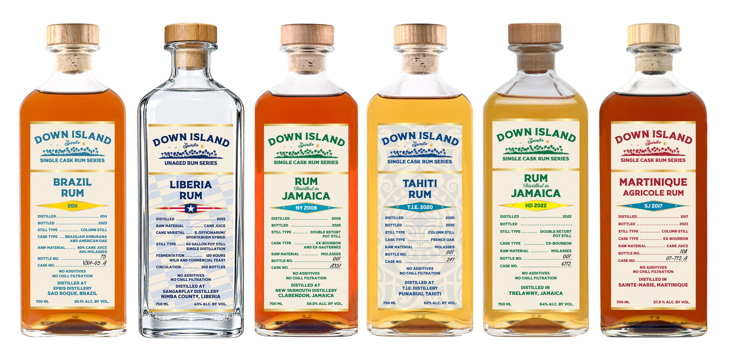 2026 Down Island Spirits Rum Lineup
